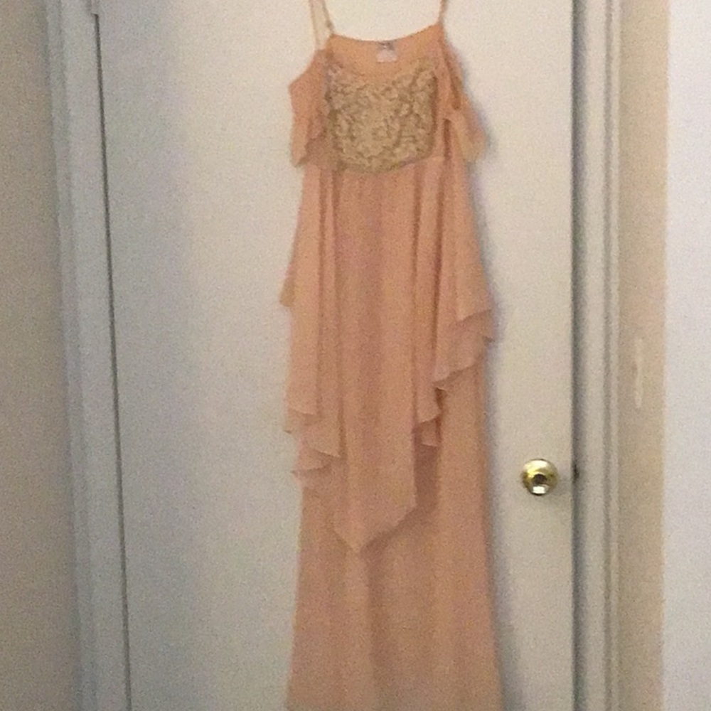 Fav dress minor oil marks free people small maxi chiffon dress small